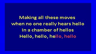 Wire Train – Chamber Of Hellos  (karaoke)