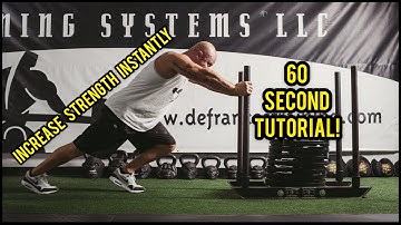 Heavy Sled Push Technique: 60-SECOND TUTORIAL! [Hip Positioning]