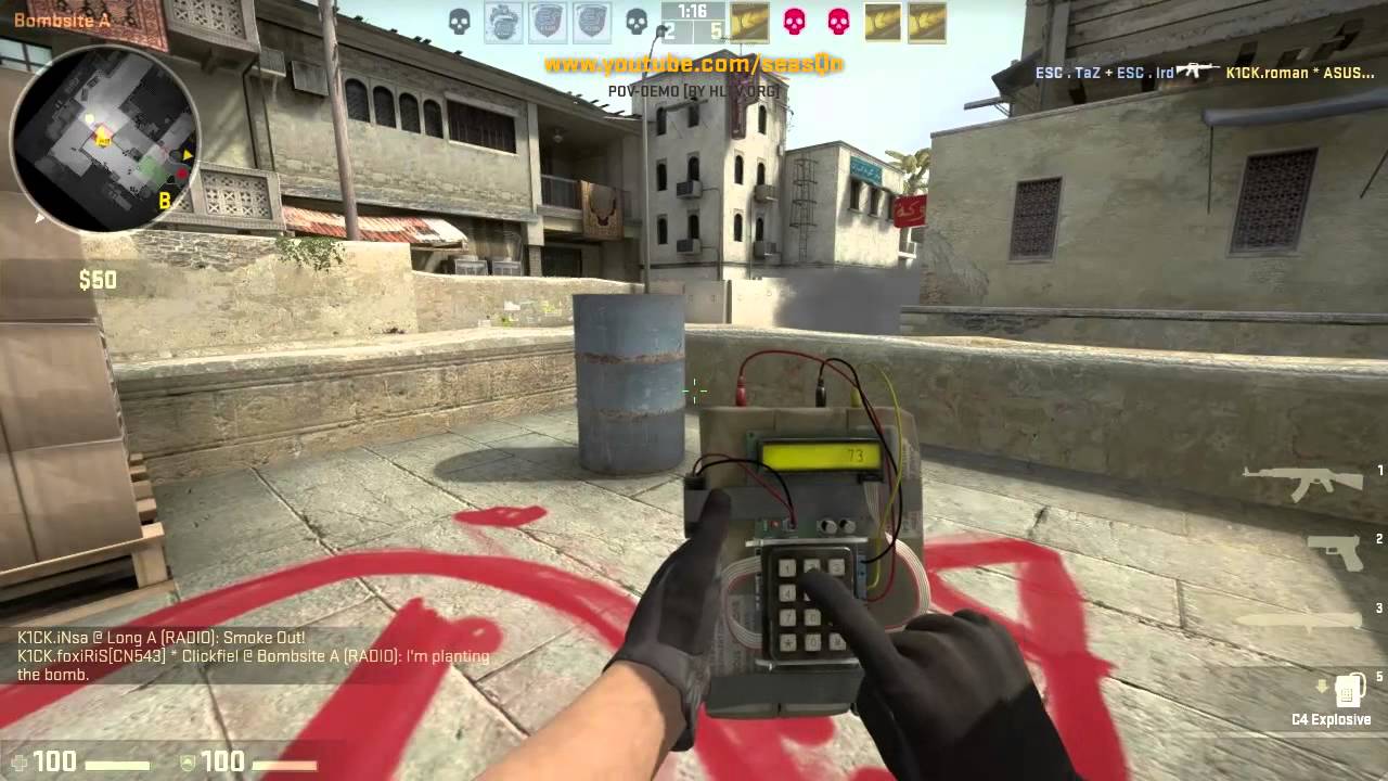 [POV] fox from k1ck VS ESC Gaming @ Fnatic FragOut League Season 2 (T Side)