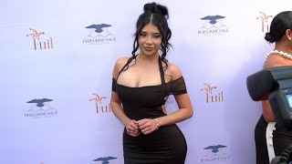 Elsy Guevara attends the Grand Vin Unveiling of Fuil Wines red carpet celebrity event