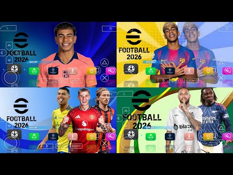 EFootball PES 2026 PPSSPP Android Offline PS5 Camera EFootball 2026 PSP Final Full Update Kits