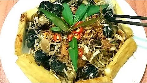 Cách trộn GỎI BẮP CHUỐI với ốc bươu. Món ngon miền tây #tuan76vlogs