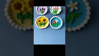Clay flower frame #diy #flowers #clayart