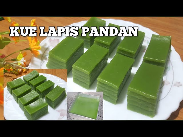 Kue Lapis Pandan/ Kue Talam Pandan /Kue Talam Hijau/ Kue Basah class=