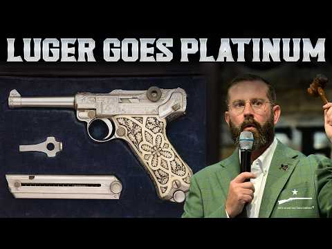 Rare Platinum Luger Shines at Auction