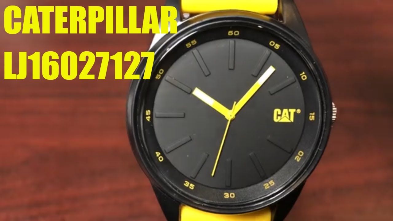 CAT Caterpillar Analog 42mm Black and Yellow Watch LJ16027127