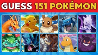 Can you Guess 151 Pokémon? [Gen 1] ⚡ | Pokémon Quiz