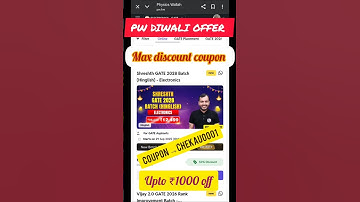 PW SHRESHTH GATE 2028 || MAX DISCOUNT COUPON CODE #pwcouponcode #pwdiscount #pw #gate #pwbatch