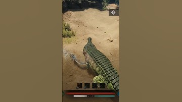 not a safe spot for you my guy #darthnobody #gaming #pathoftitans #gameplay #sarcosuchus #grab