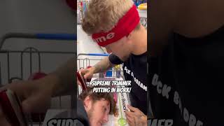 Supreme Patty got him to get a tattoo on his head