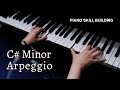 How to Play C# Minor Arpeggios on the Piano | Piano Skill Building |