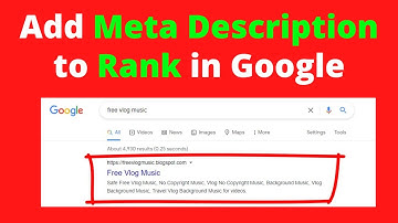 Blogger Meta Description to Rank in Google | How to Add Meta Tags Description in Blogger