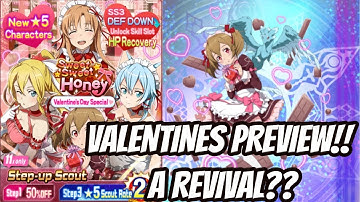 Valentines Preview!! Pseudo-Revival?? [SAO Memory Defrag]