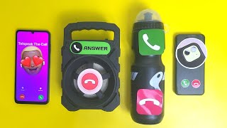 Galaxy A06 vs Speaker Vs bottle vs iphone 15pm plastic incoming call screenshot 4