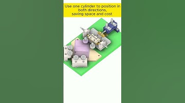 Cylinder Bidirectional Positioning #engineering #mechanical #mechanism #cad #solidworks #fusion360