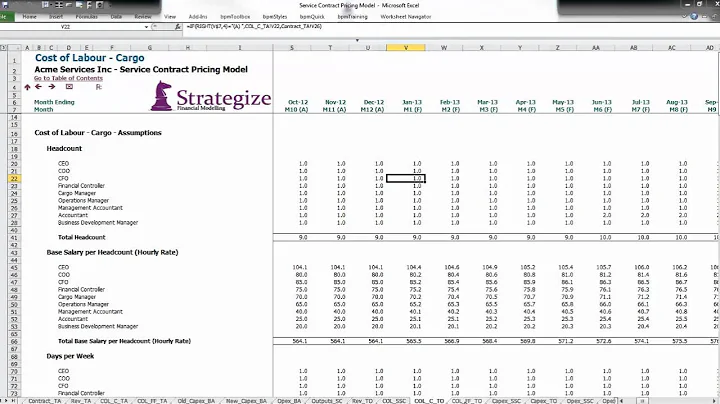 Contract Pricing & Analysis