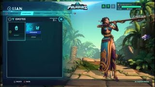 Paladins skins and emotes lian 2