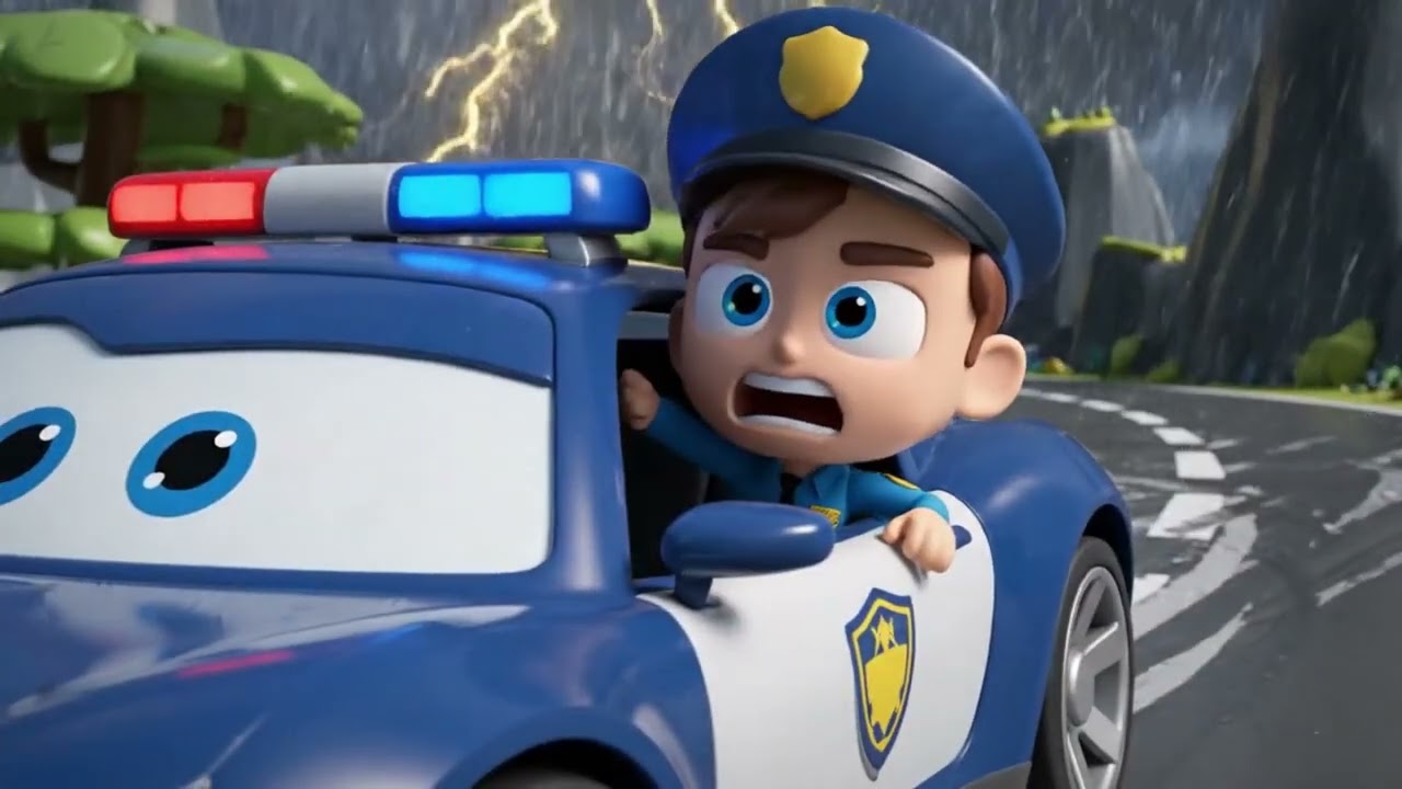 The Wheels on the Police Car | Kids Cartoon Song