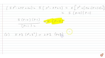 Factorise the expressions and divide them as directed. (y 2 y 10) 5) ll) (m 14m 32) (m 2) (ii) ...