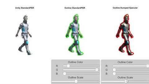 Unity3D SwordMaster Outline Shaders