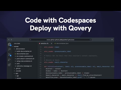 Code with Github Codespaces and deploy with Qovery