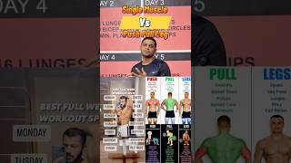 Single Muscle vs Push pull legs workout #subscribe #shorts #viral #trending #short#viralvideo#muscle