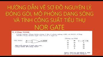 HƯỚNG DẪN: "VẼ SƠ ĐỒ NGUYÊN LÝ, ĐÓNG GÓI, MÔ PHỎNG VÀ TÍNH CÔNG SUẤT NOR GATE TRÊN CADENCE VIRTUOSO"