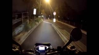 Led Light Bar On a Motard