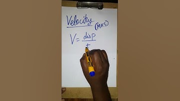 velocity si unit