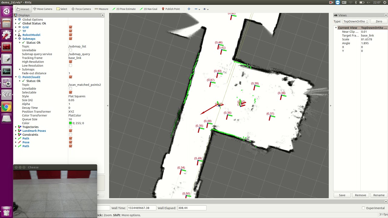 turtlebot3 localization cartographer and ros move_base pkg - YouTube