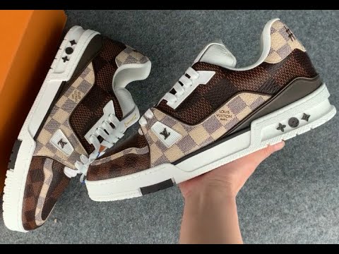 Giày LV Trainer #54 Damier Ebene Multi Auth Tuồng