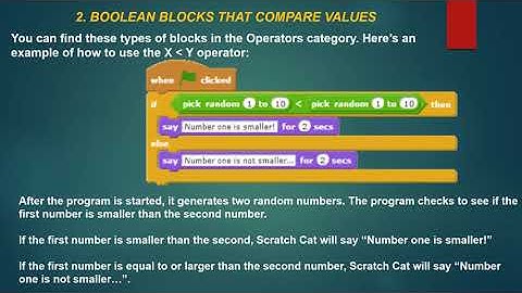 Boolean blocks in scratch