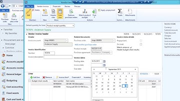 Purchase Orders, Receipts, and Invoices in Dynamics AX 2012