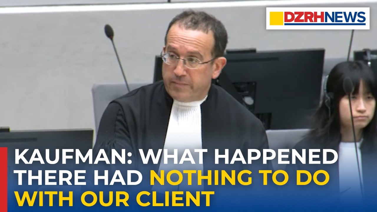 Адвокат Кауфман отрицает причастность Дутерте к смерти Роландо Эспиносы.