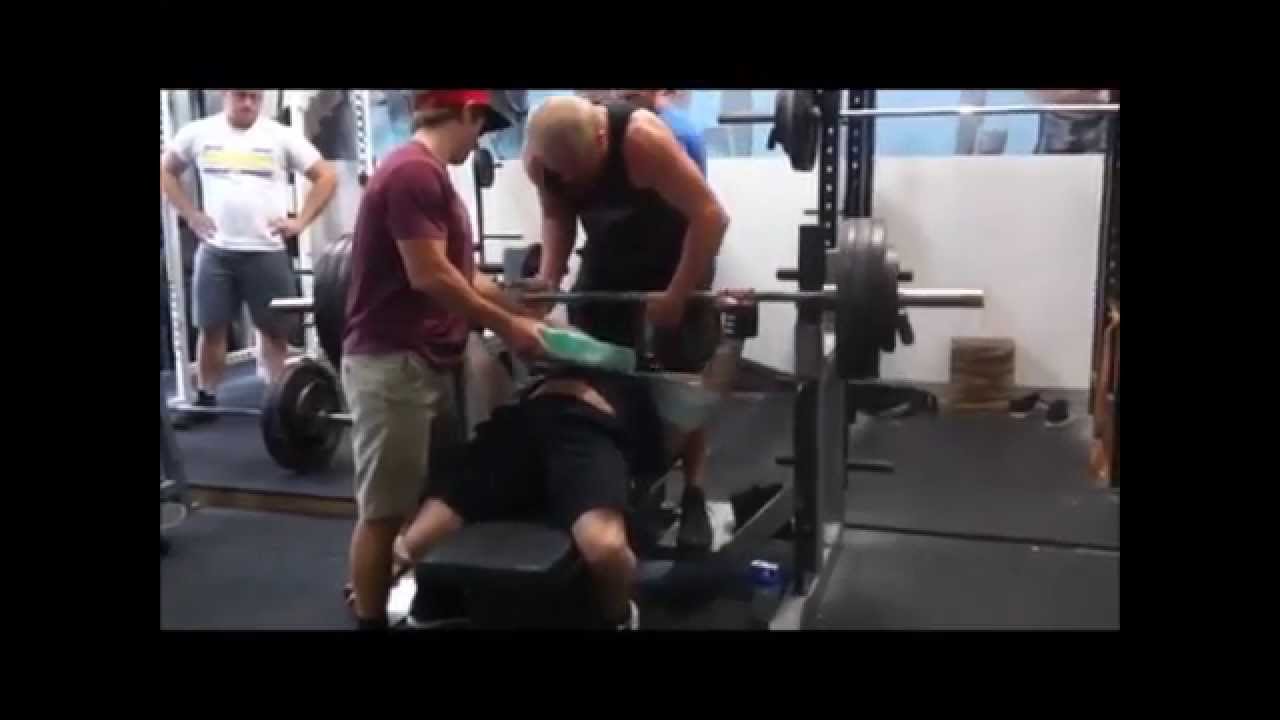 EliteFTS Sponsored Powerlifter Brian Schwab Benching in the Metal