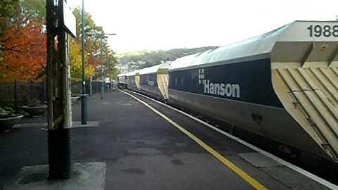 DB Schenker Class 59 59201 Passing Bath Spa Working A Stone Train