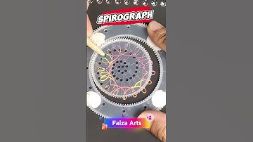 Spirograph Art Drawing Magic Ruler Spirograf #spirograph #spirographart #magicruler #spirograf