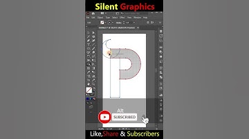 Gradient Letter P Logo Design in Illustrator | Adobe Illustrator CC 2023 #shorts #youtubeshorts