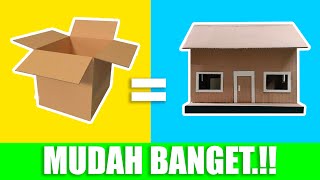 Cara Membuat Rumah Dari Kardus Mudah Banget.!!!!