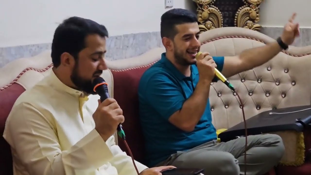 جلسة إنشادية بحضور منشد الشارقة من مدينة الفلوجة الشيخ عمر منذر الجميلي