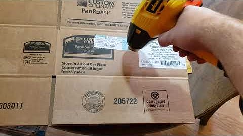 How to remove a sticker shipping label from a box. Quickest, cleanest, and easiest method.