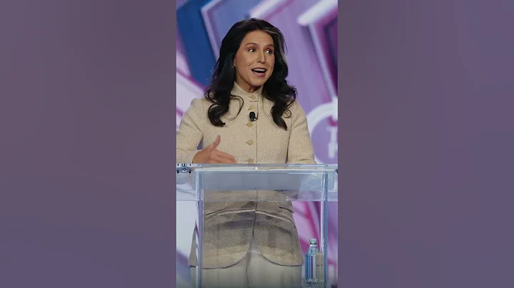 Tulsi Gabbard's Emotional Entrance At AmericaFest 2025