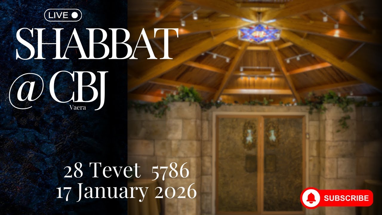Shabbat Shalom from CBJ! (Vaera 5786)