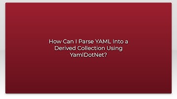 How Can I Parse YAML Into a Derived Collection Using YamlDotNet?