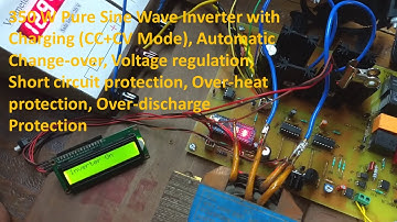 350 W Pure Sine Wave Inverter with CC CV Charging, Automatic Changeover