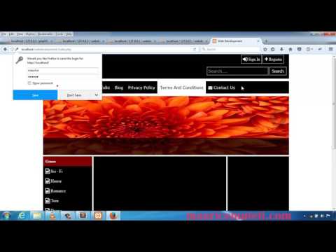 PHP Web Development How To Make A Website Tutorial 61 Login Logout Welcome Div Toggle