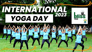 Yoga Performance to "Adiyogi" on International Yoga Day 2023 | Bliss Yoga Udupi |