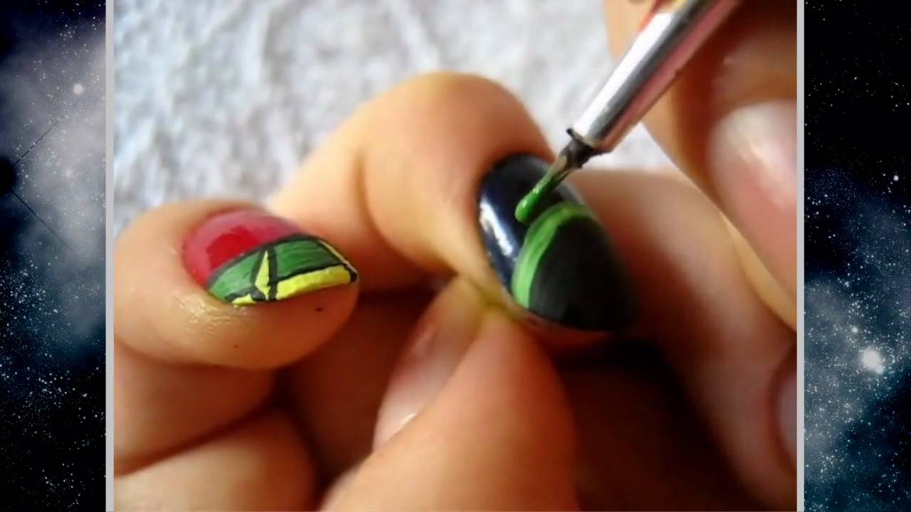 Marvin the Martian Nail Art - wide 7