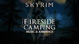 Fireside Camping in Skyrim | Music and Ambience for Study and Relaxation