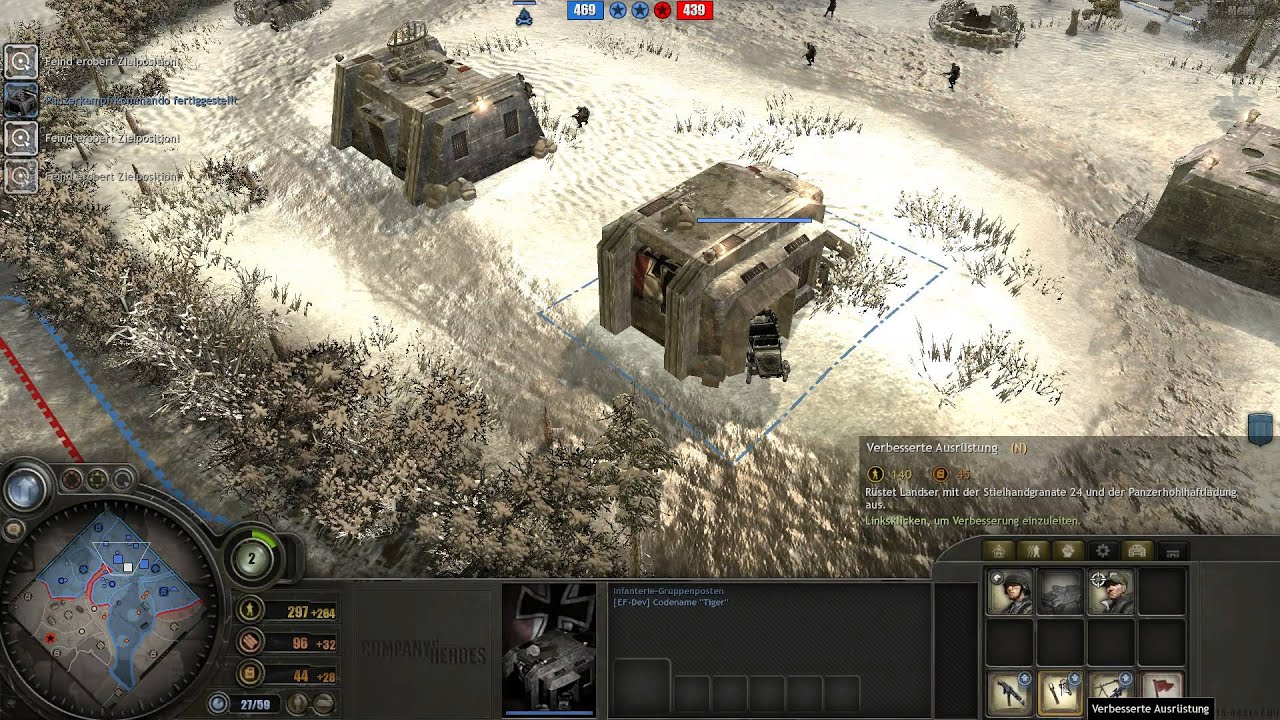 [CoH Eastern Front Mod] 1v1 Live! (Demjansk) - YouTube